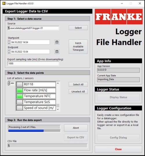 Visualisierung eines Datenloggers in LabVIEW